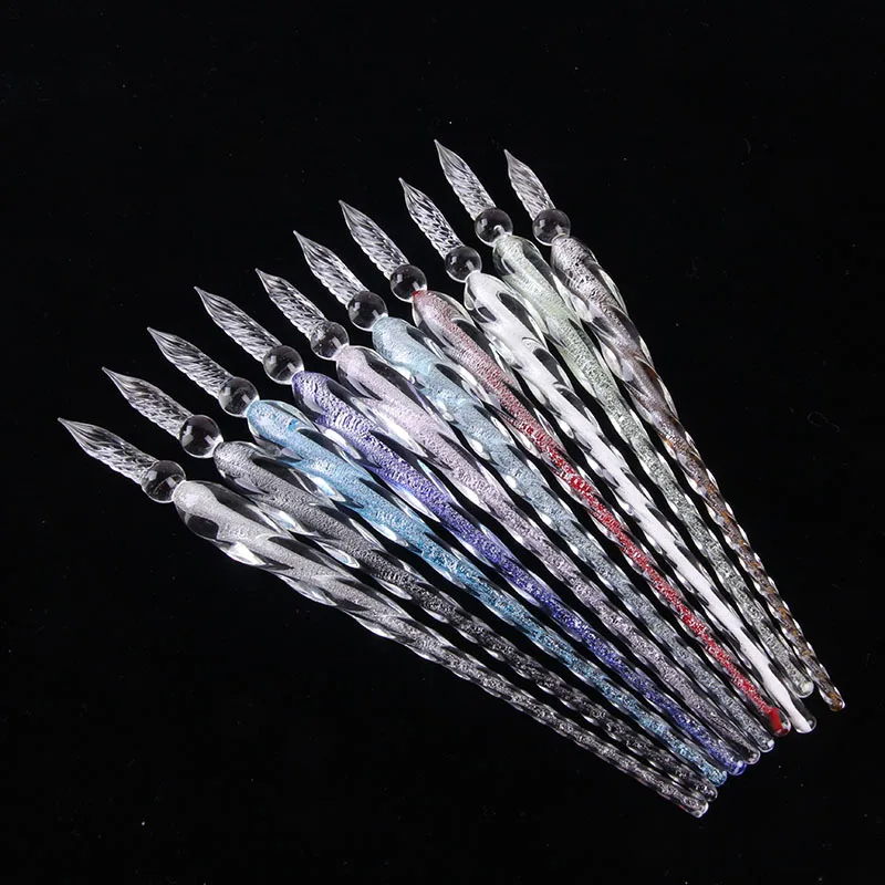 Calligraphy Pen Set - Starry Crystal Vintage Glass Dip Pen