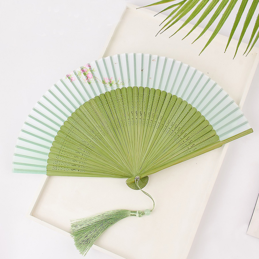 Art Craft Room - Retro Silk Folding Fan for Women