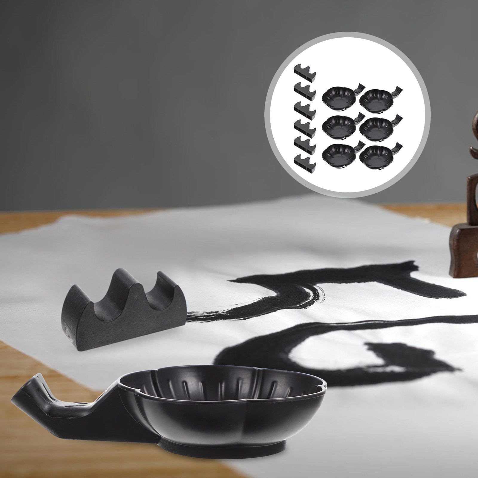 Calligraphy Pen Set - 1Set Calligraphy Ink Dish Pen Rest