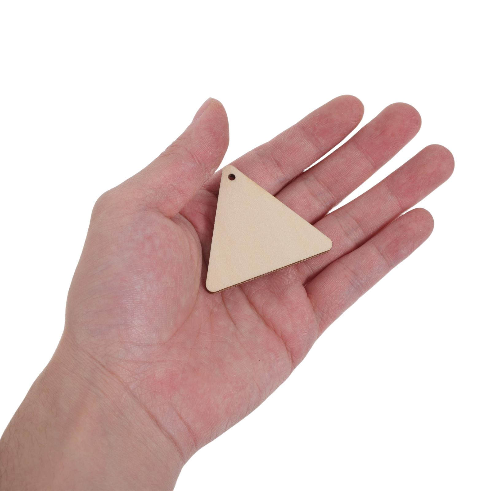Art And Craft For Nursery - Wooden Triangle Wall Art Hanging Decoration