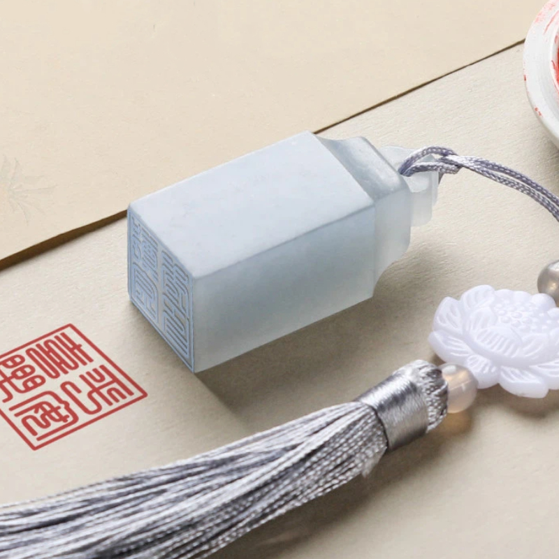 Chinese Art Craft - Natural Stone Customized Name Seals Calligraphy