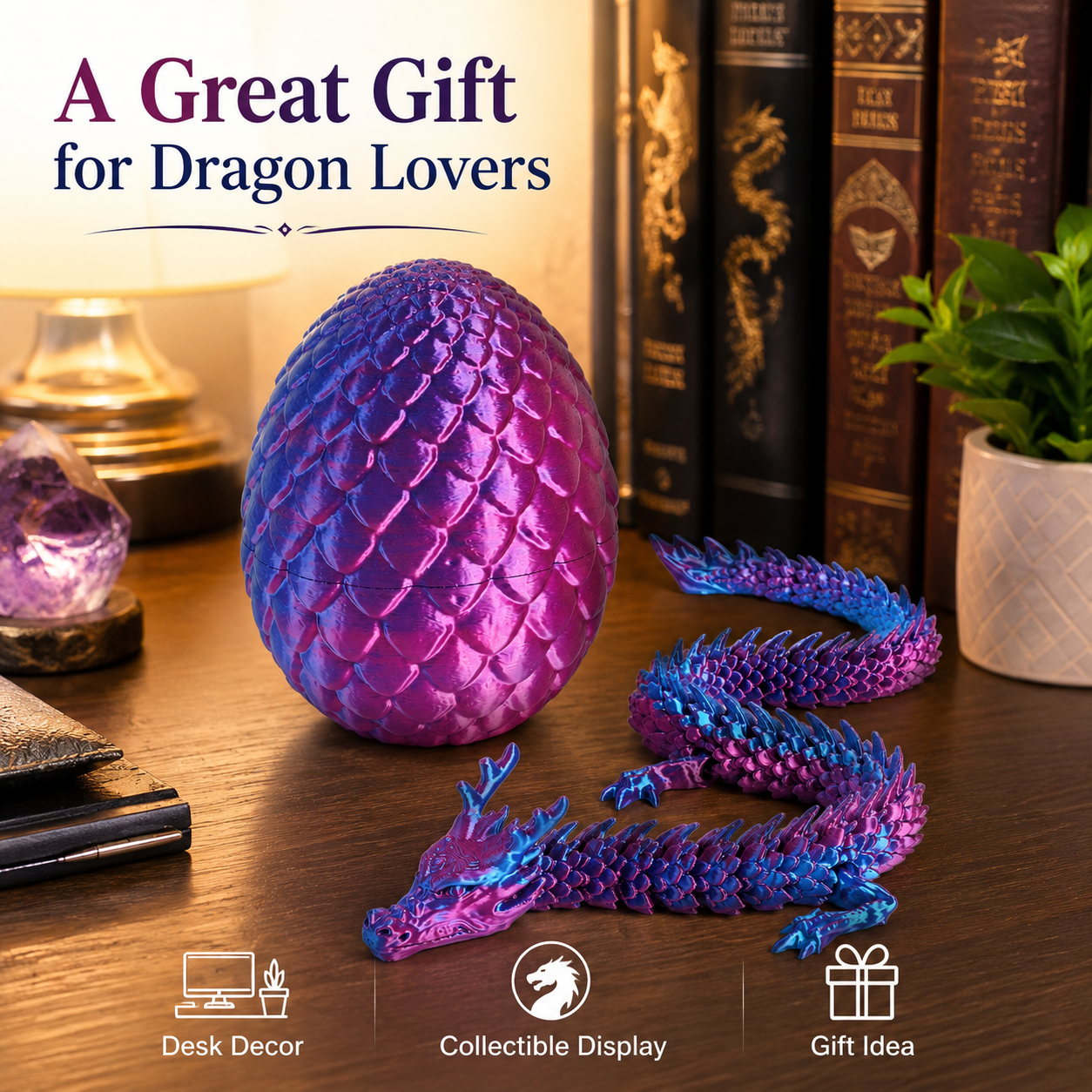 Unique Art Craft - Chinese Dragon Surprise Egg Toy, 3D