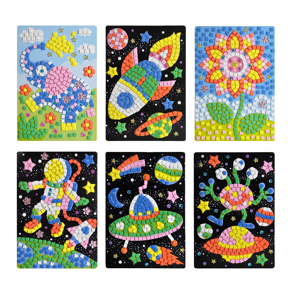 6Pcs Childrens Mosaic Art Stic – обзор и цена Art And Craft For Nursery
