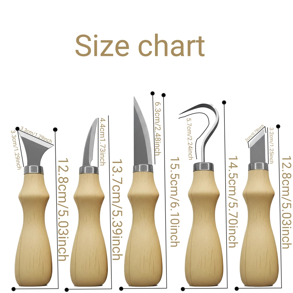 5Pcs Wood Carving Tools Set,Cu – обзор и цена Art Craft Tools