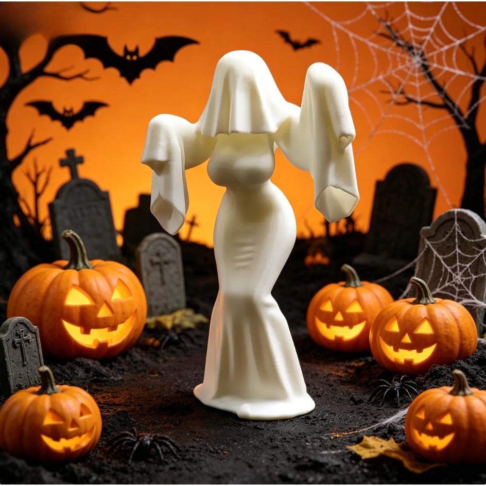 3D Printed Female Ghost Figuri – обзор и цена Unique Art Craft