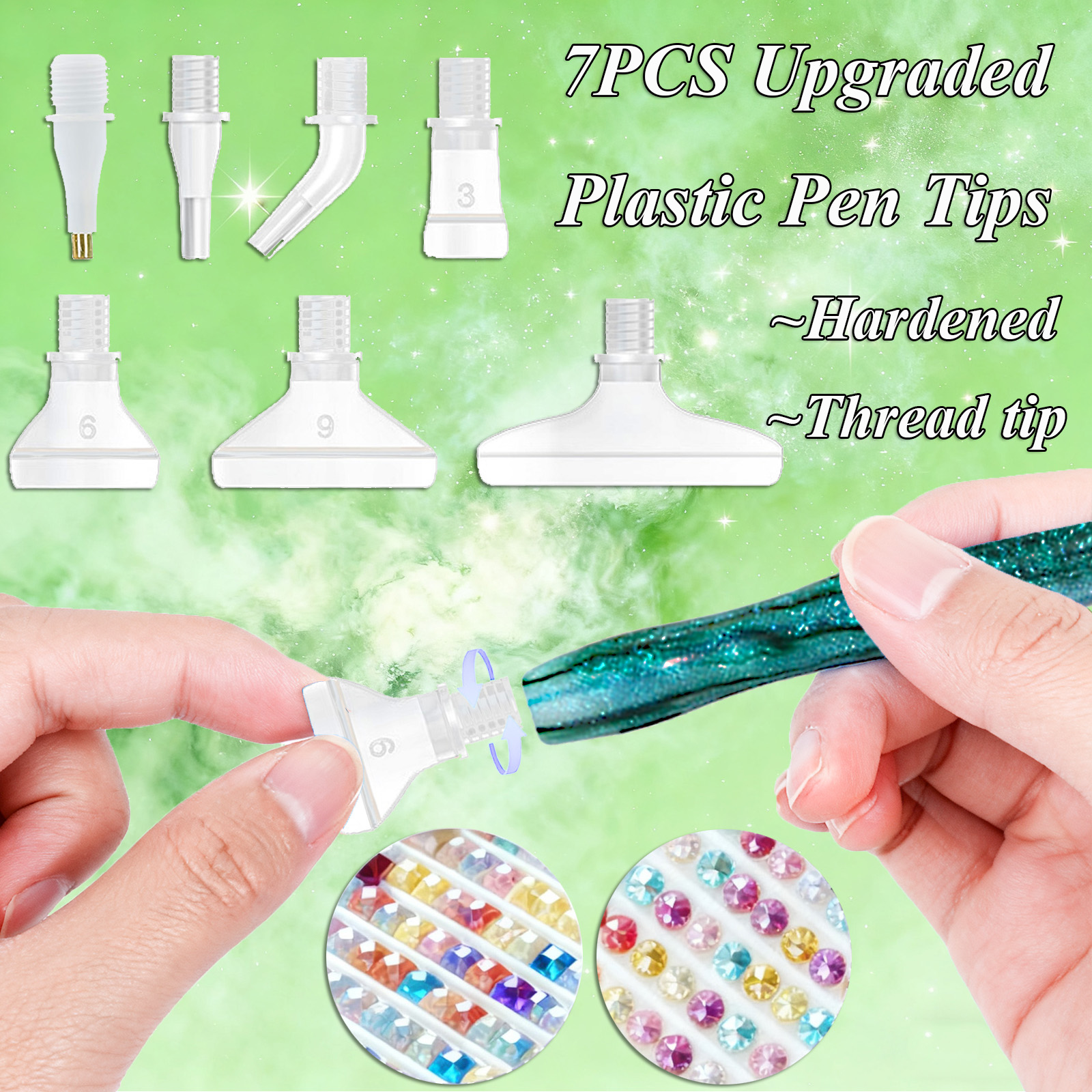 Diamond Paintbrush Set (Green) – обзор и цена Art Craft Tools