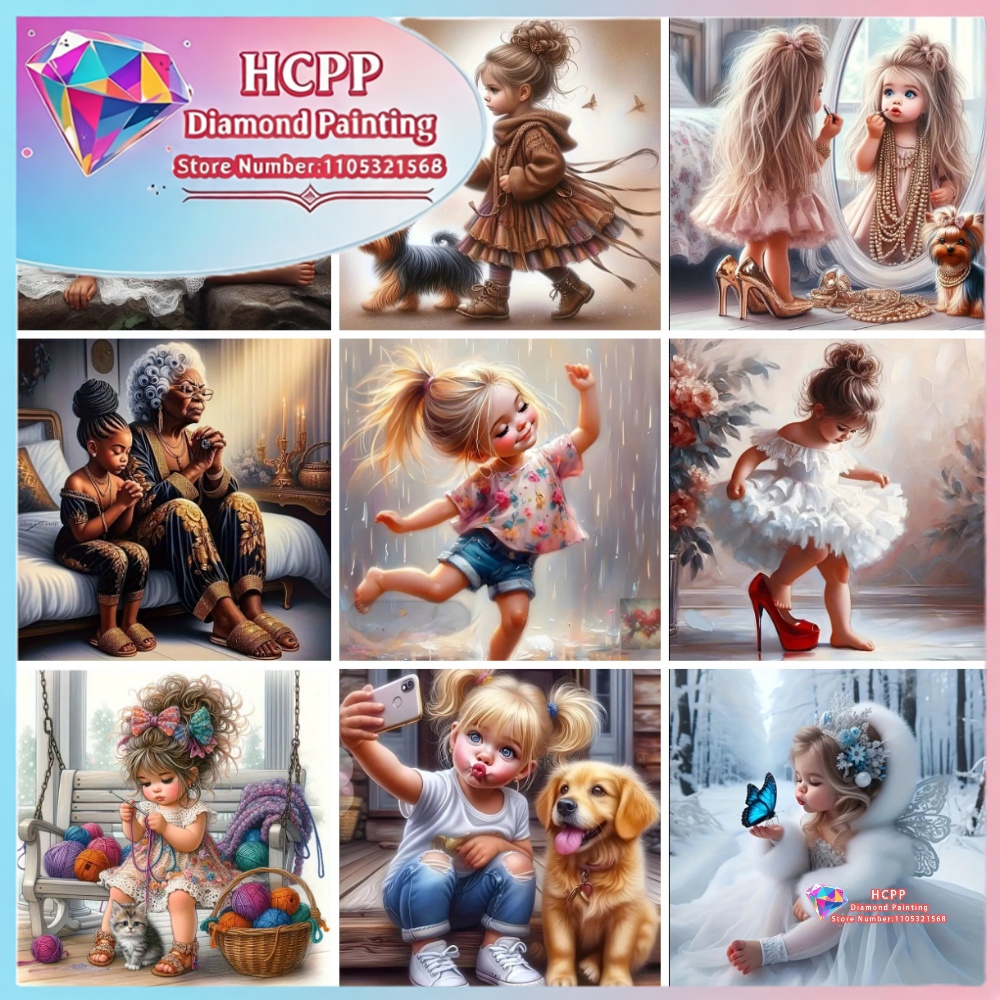 Girl Cartoon Diamond Drawing K – обзор и цена Unique Art Craft