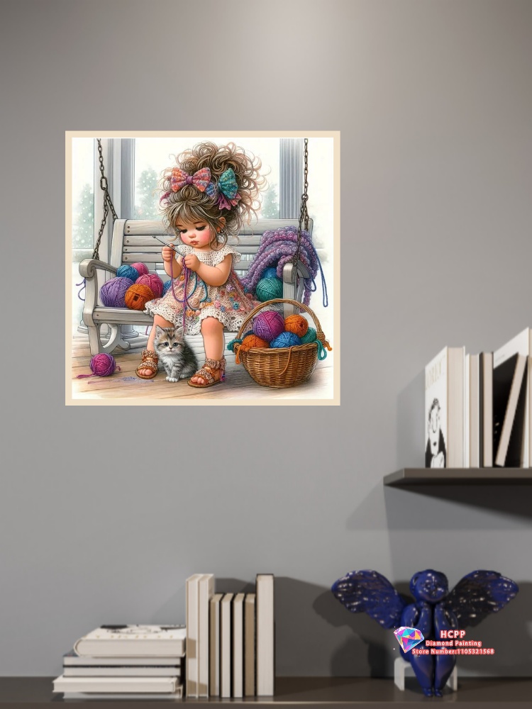 Girl Cartoon Diamond Drawing K – обзор и цена Unique Art Craft