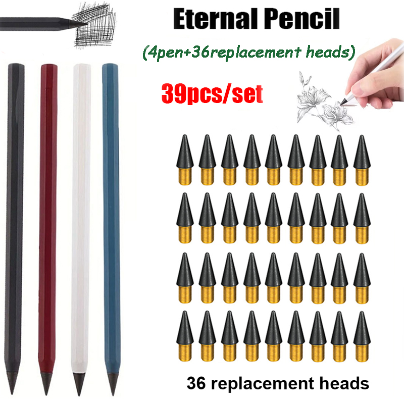 39pcs/set Creative Metal Penci – обзор и цена Calligraphy Pen Set