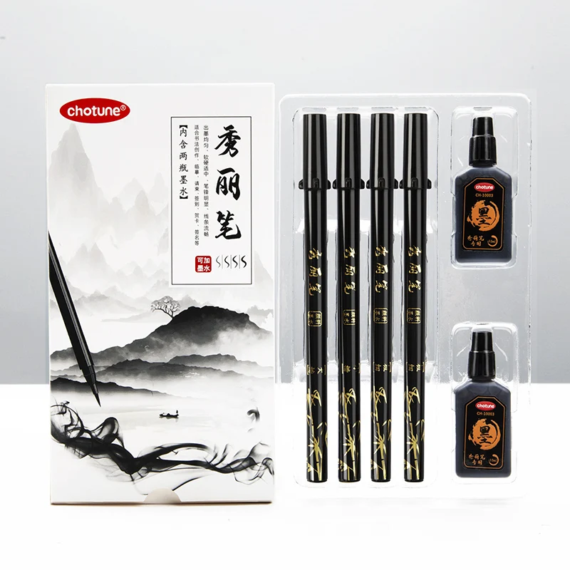 Brush Lettering Pens Set Black – обзор и цена Calligraphy Pen Set