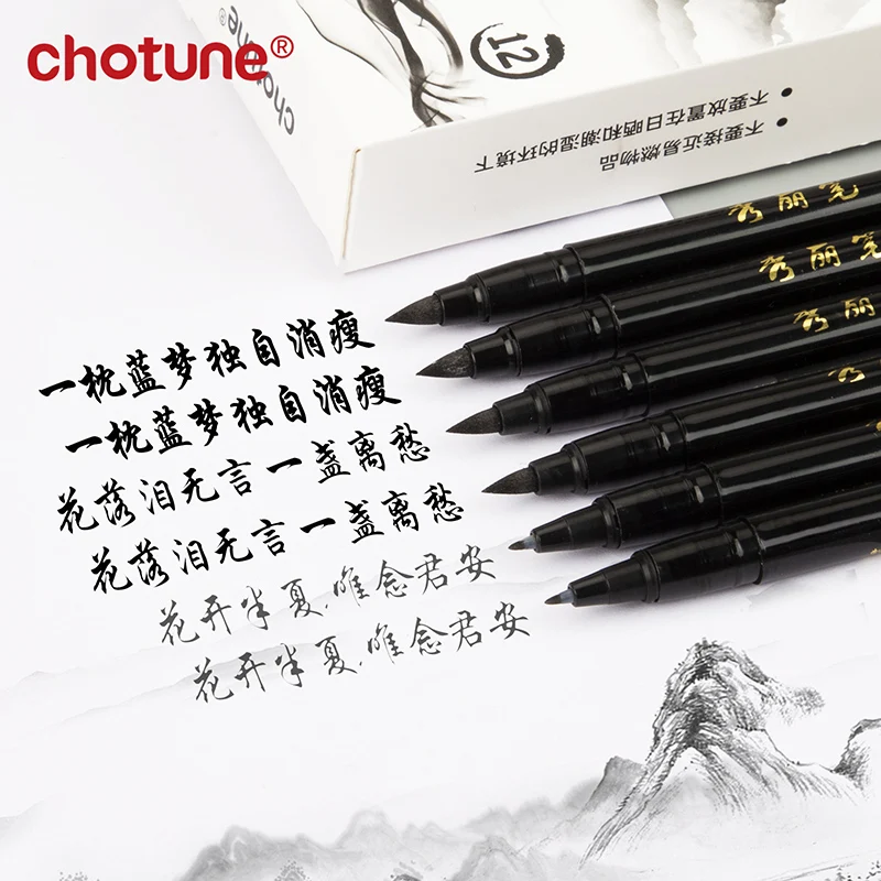 Brush Lettering Pens Set Black – обзор и цена Calligraphy Pen Set