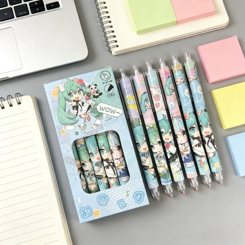 Hatsune Miku quick-drying gel  – обзор и цена Calligraphy Pen Set