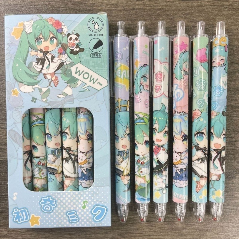 Hatsune Miku quick-drying gel  – обзор и цена Calligraphy Pen Set