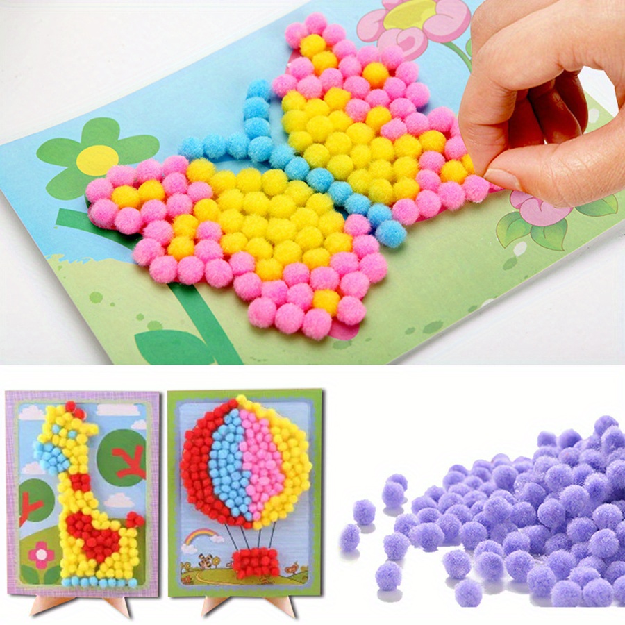 2pcs 16x21cm Colorful Pom-Pom  – обзор и цена Unique Art Craft