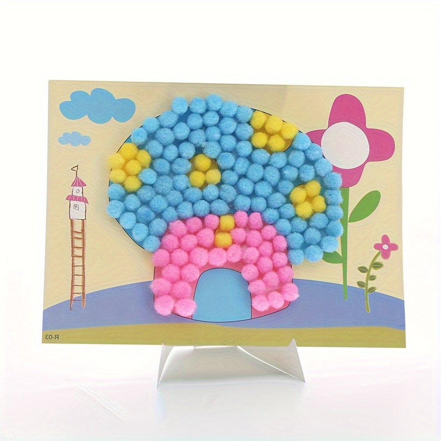 2pcs 16x21cm Colorful Pom-Pom  – обзор и цена Unique Art Craft
