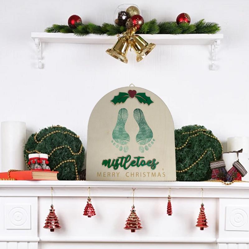 Baby's Footprint Christmas Sig – обзор и цена Art And Craft For Nursery