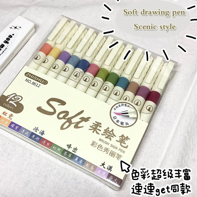 24/3 Color Vintage Watercolor  – обзор и цена Calligraphy Pen Set