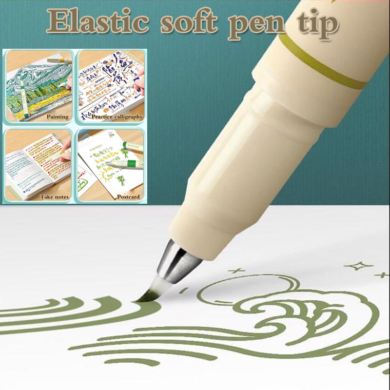 24/3 Color Vintage Watercolor  – обзор и цена Calligraphy Pen Set