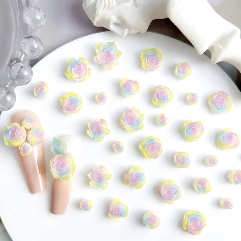 50pcs Random Mixed Resin Rose  – обзор и цена Art Craft Rose