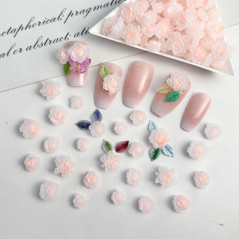 50pcs Random Mixed Resin Rose  – обзор и цена Art Craft Rose
