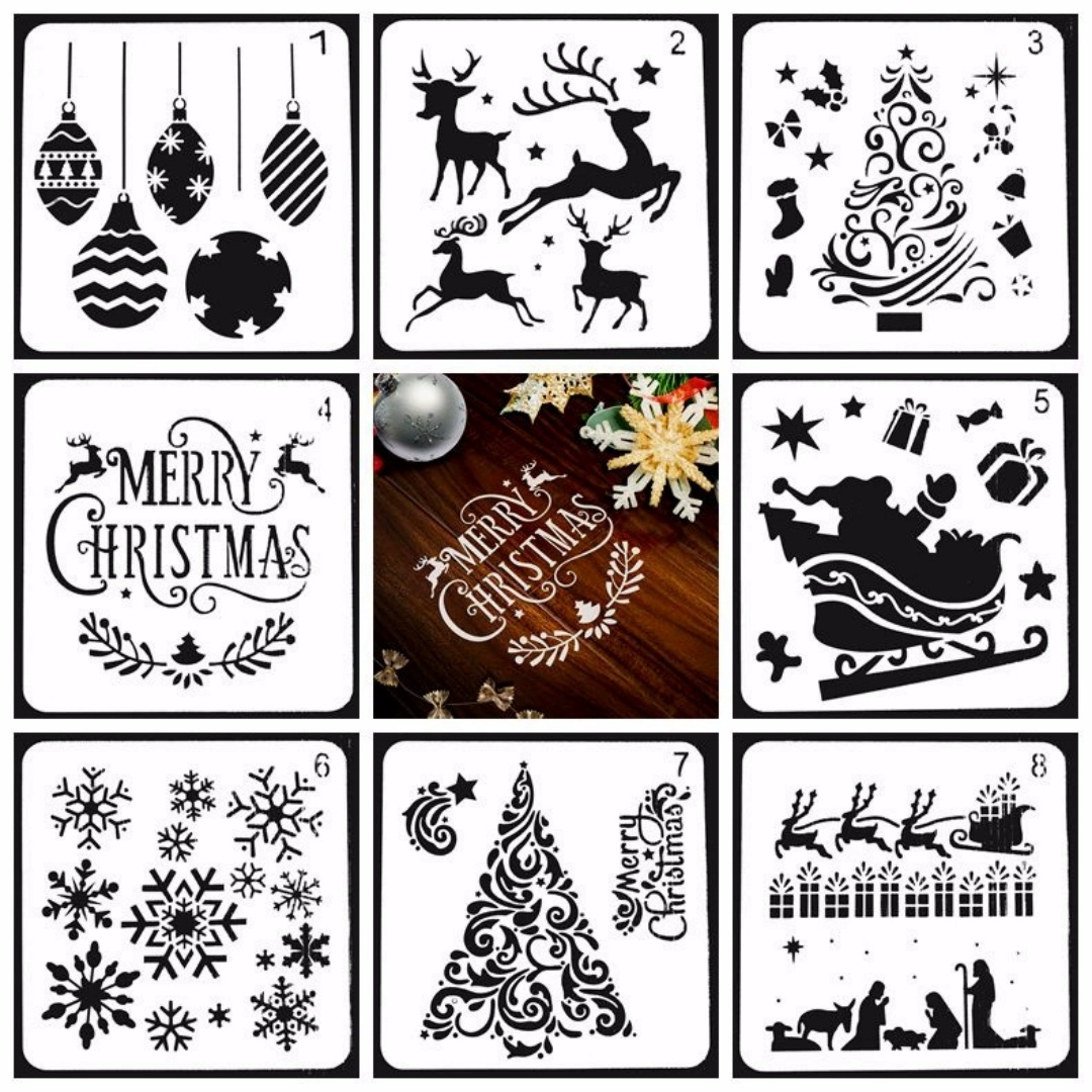 8/12/16pcs Christmas Painting  – обзор и цена Art And Craft Xmas Tree