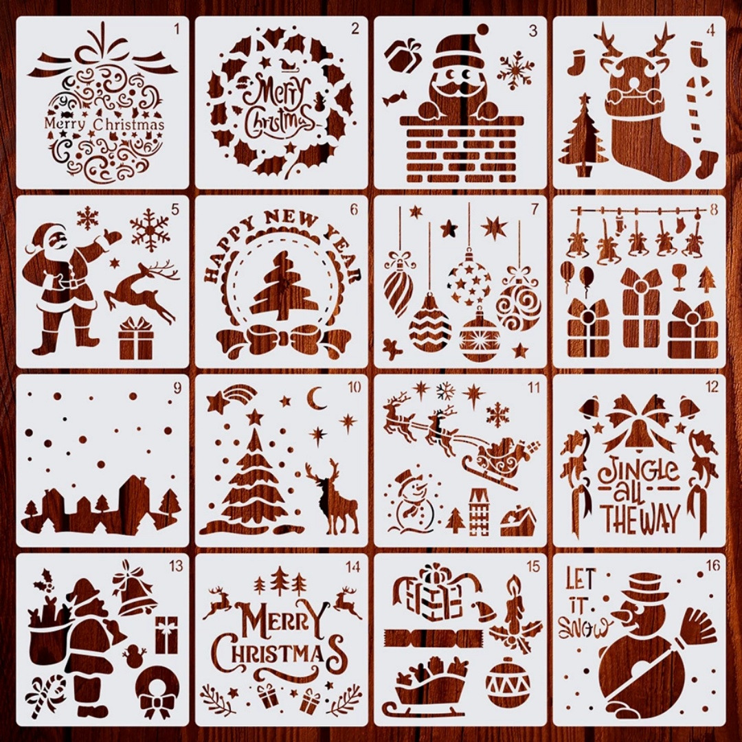 8/12/16pcs Christmas Painting  – обзор и цена Art And Craft Xmas Tree