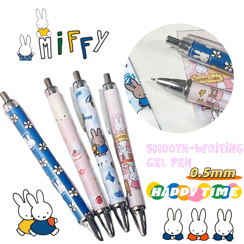 New Miffy Rabbit Press Gel Pen – обзор и цена Calligraphy Pen Set