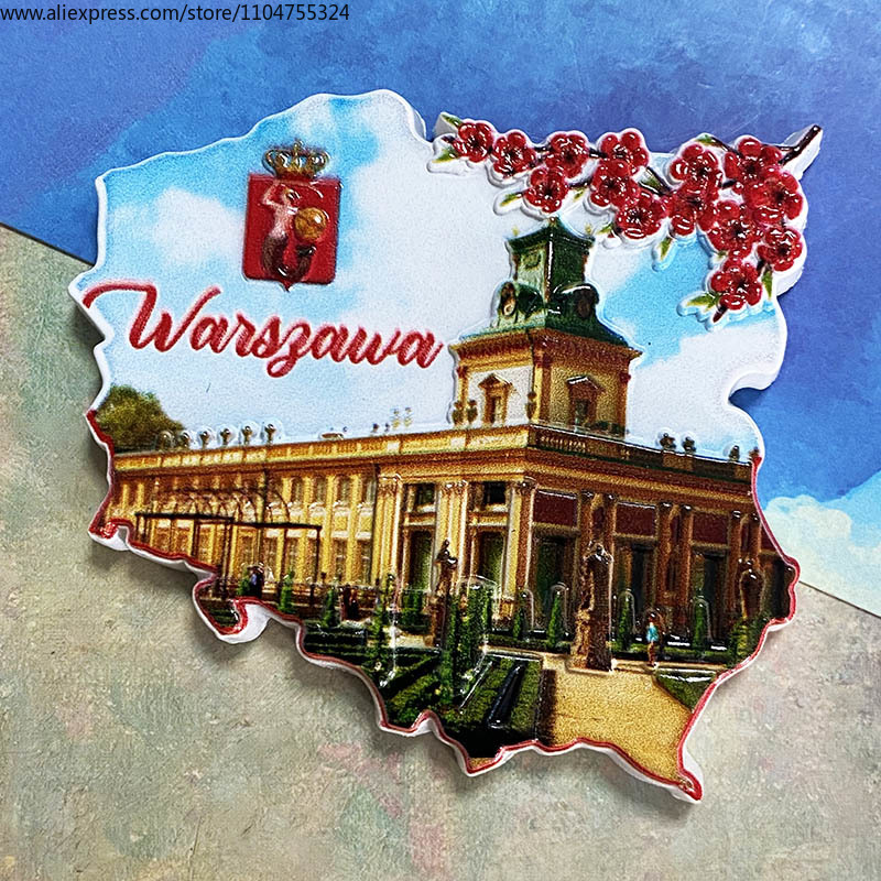 Warsaw 3D refrigerator magnet  – обзор и цена Art Craft Magnet