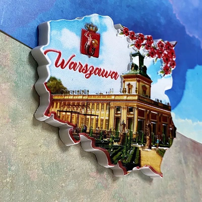 Warsaw 3D refrigerator magnet  – обзор и цена Art Craft Magnet