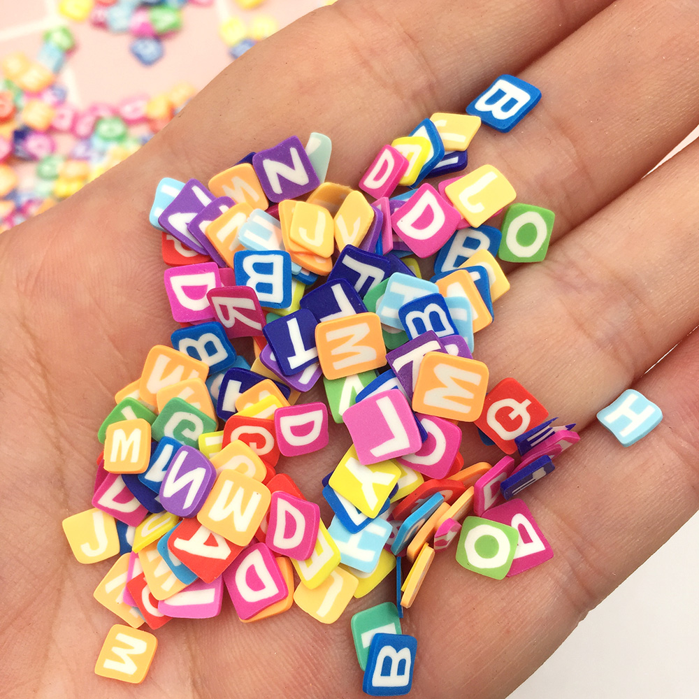 50g/lot 5mm Square Letters Sli – обзор и цена Art Craft Letter A