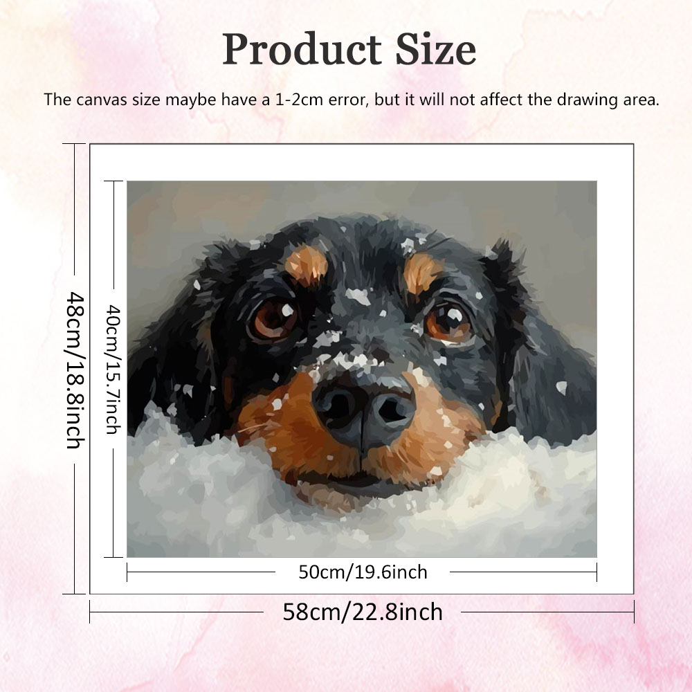 Acrylic Paint By Numbers Dog A – обзор и цена Art Craft Room