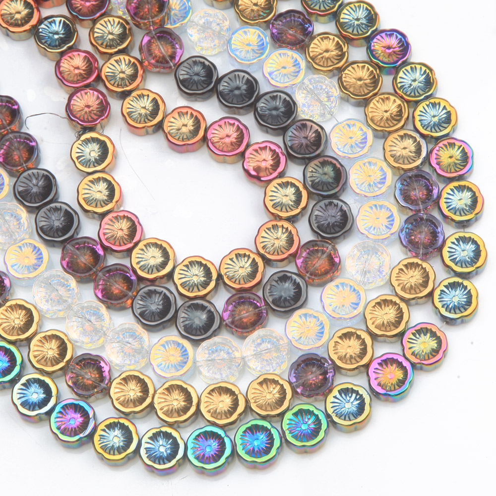 45PCS Flower Glass Beads AB Co – обзор и цена Art Craft Flower Making