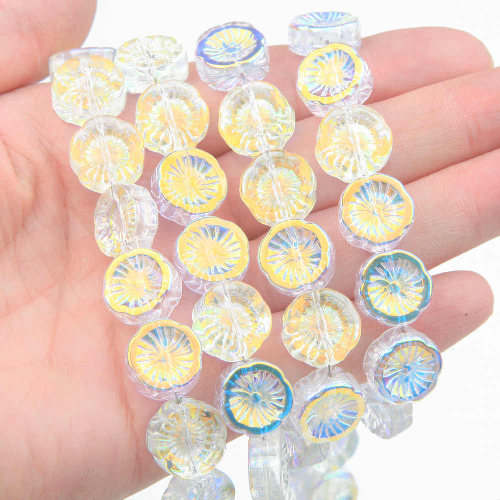 45PCS Flower Glass Beads AB Co – обзор и цена Art Craft Flower Making
