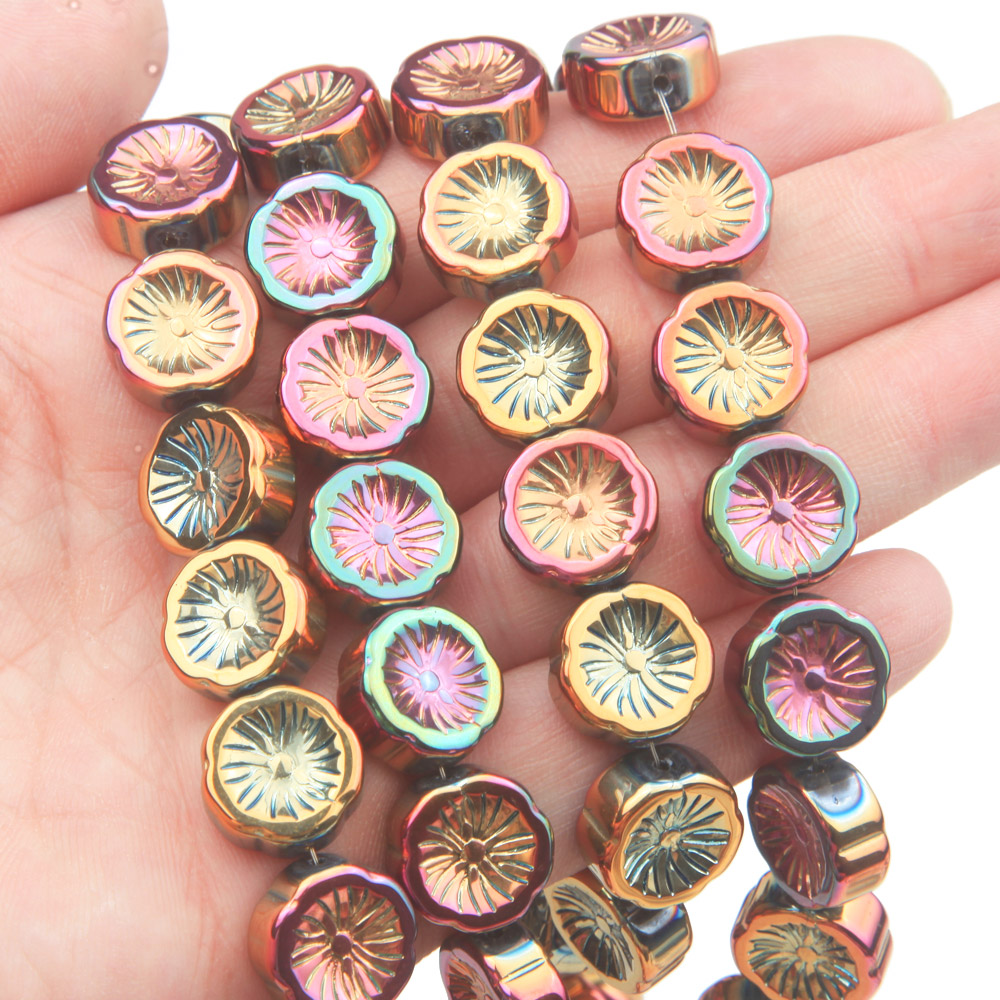 45PCS Flower Glass Beads AB Co – обзор и цена Art Craft Flower Making