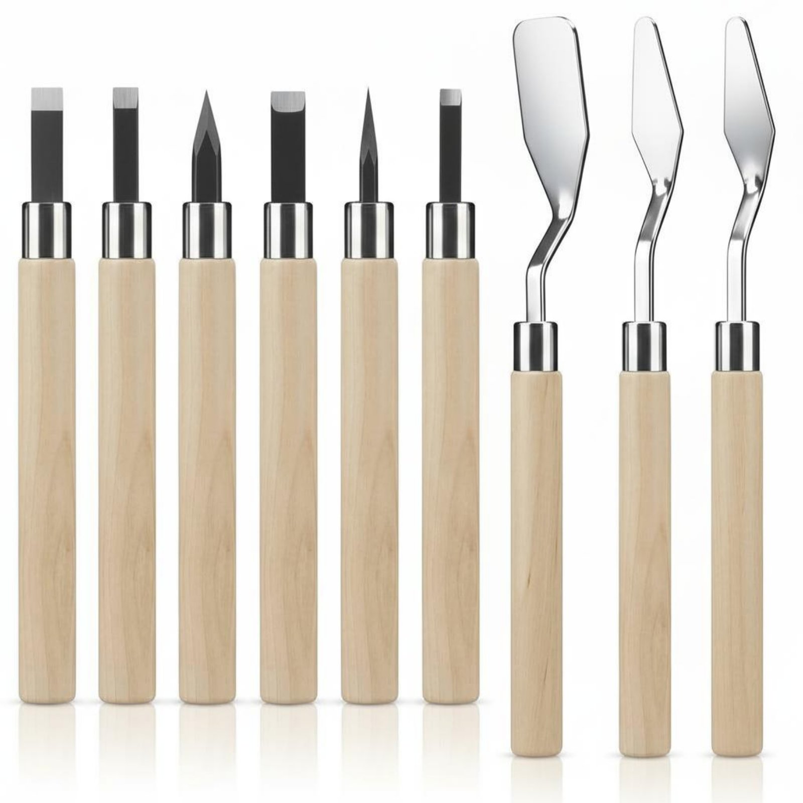 9 Pieces Linoleum Carving Kit  – обзор и цена Linocut Carving Tool