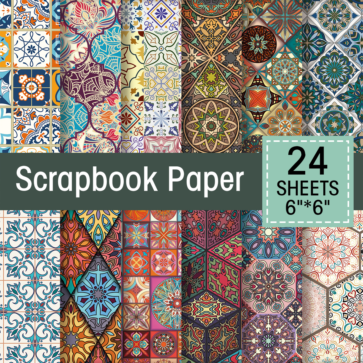 24pcs Fancy Tile Style Art Pap – обзор и цена Unique Art Craft