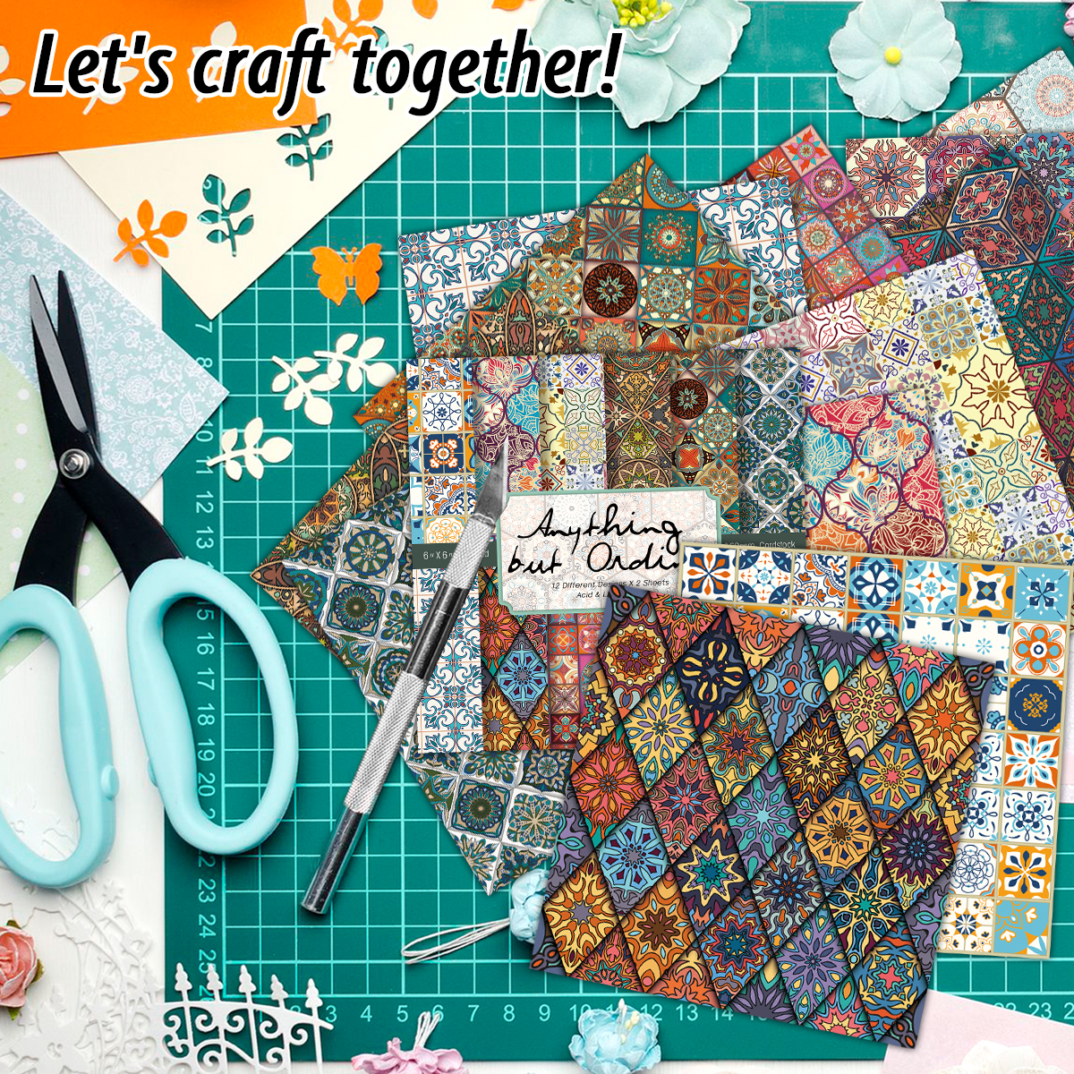 24pcs Fancy Tile Style Art Pap – обзор и цена Unique Art Craft