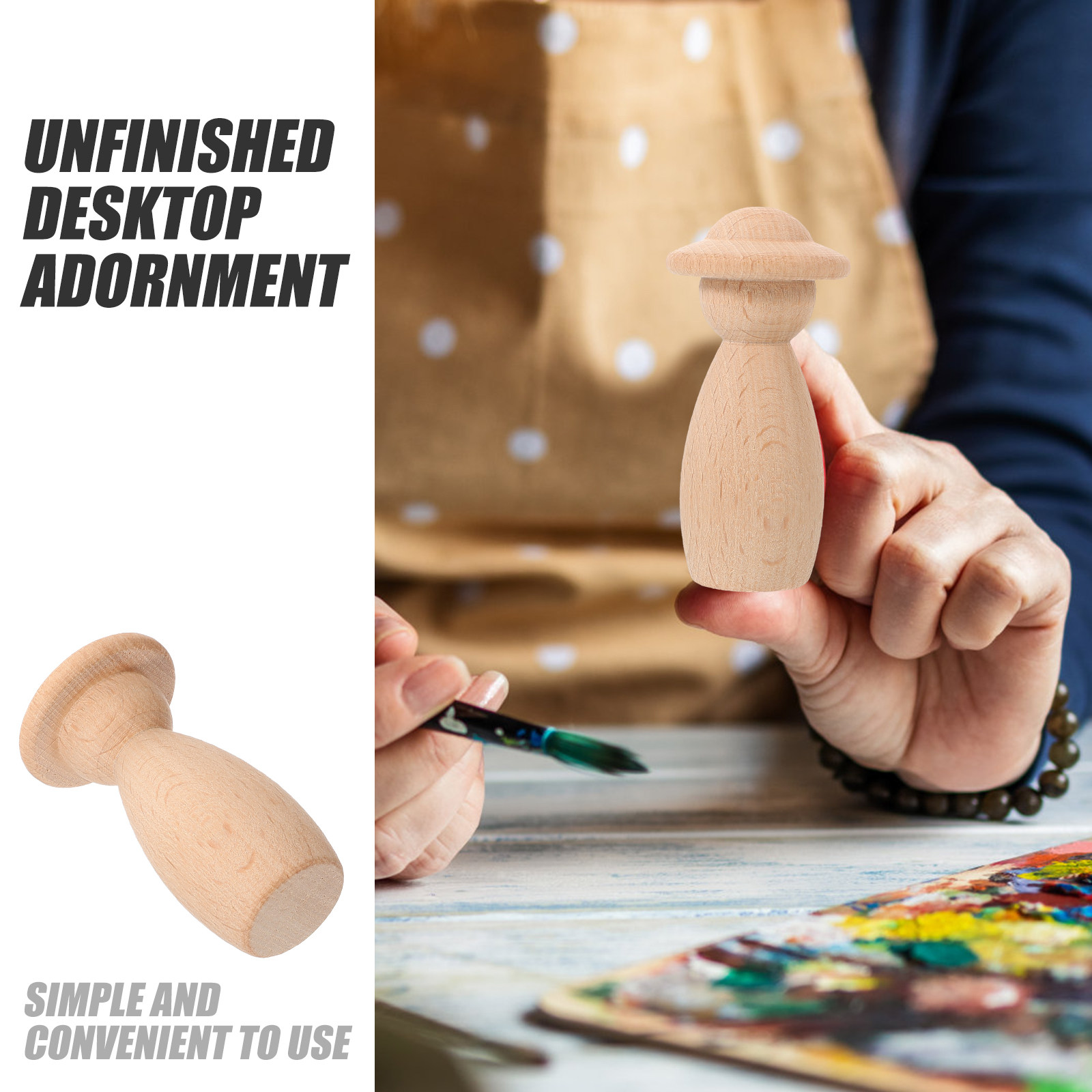 DIY Unpainted Wooden Peg Peopl – обзор и цена Art And Craft For Nursery
