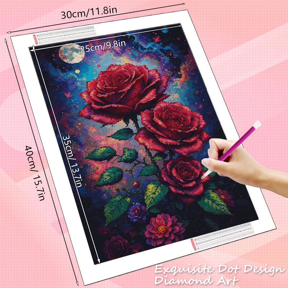 HUACAN Diamond Mosaic 5d Rose  – обзор и цена Art Craft Rose
