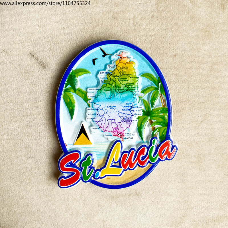 Saint Lucia tourist Souvenirs  – обзор и цена Art Craft Magnet