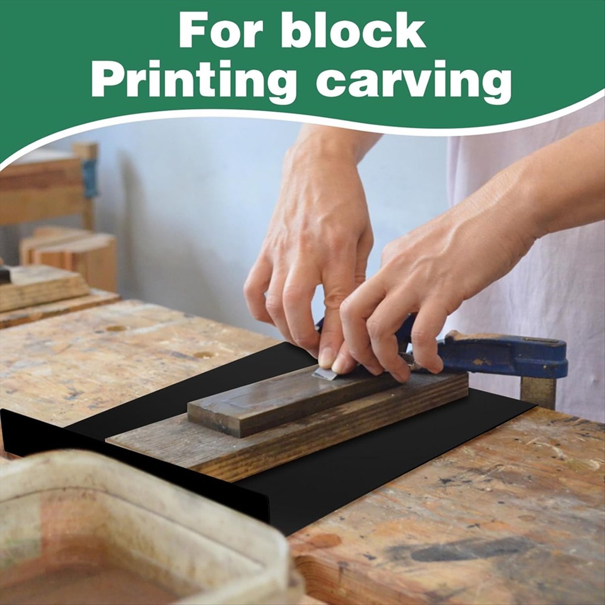 3 Pcs Bench Hook and Inking Pl – обзор и цена Linocut Carving Tool