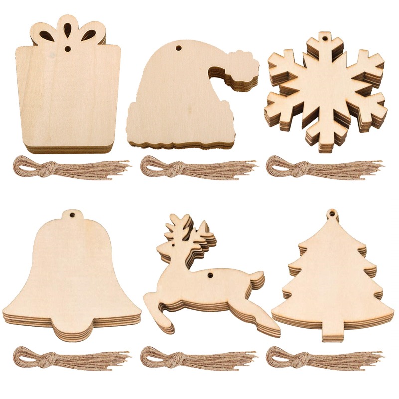 10pcs Unfinished Blank Wooden  – обзор и цена Art And Craft Xmas Tree