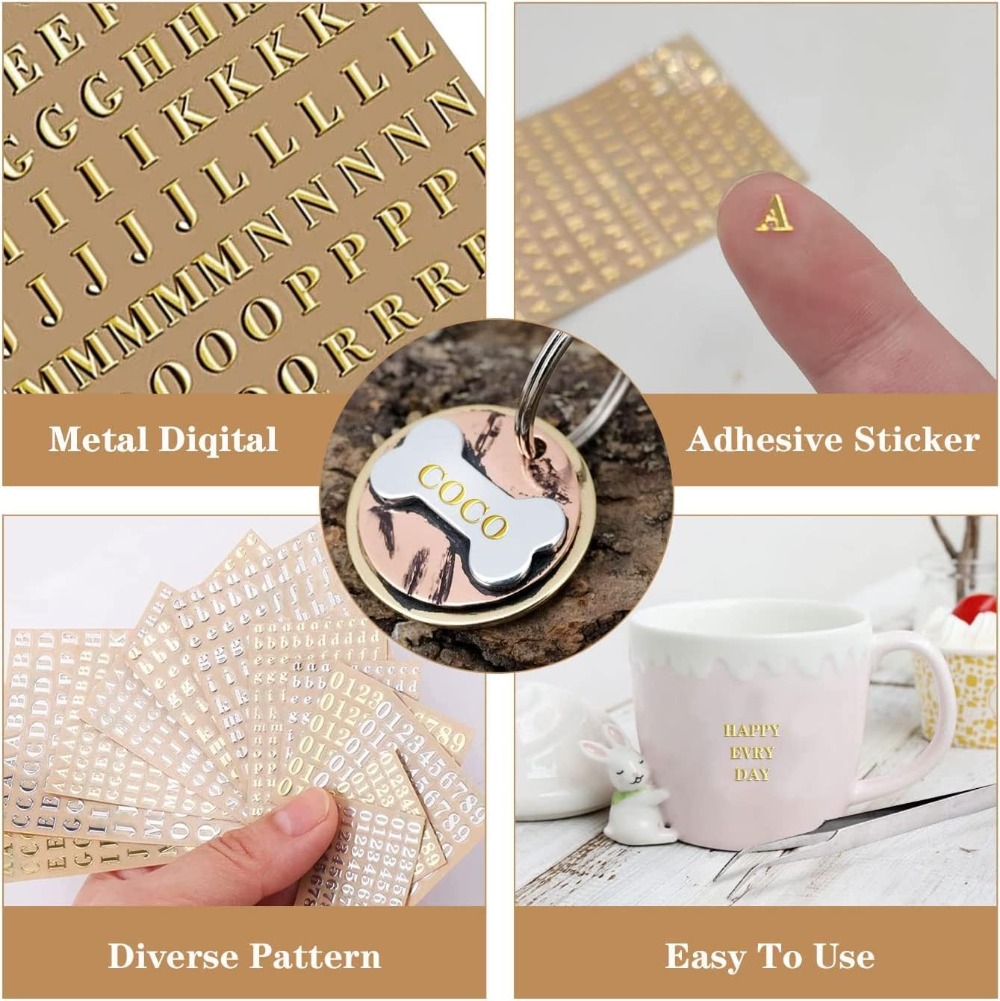 18 Sheets Mini Gold/Silver Gli – обзор и цена Art Craft Letter A