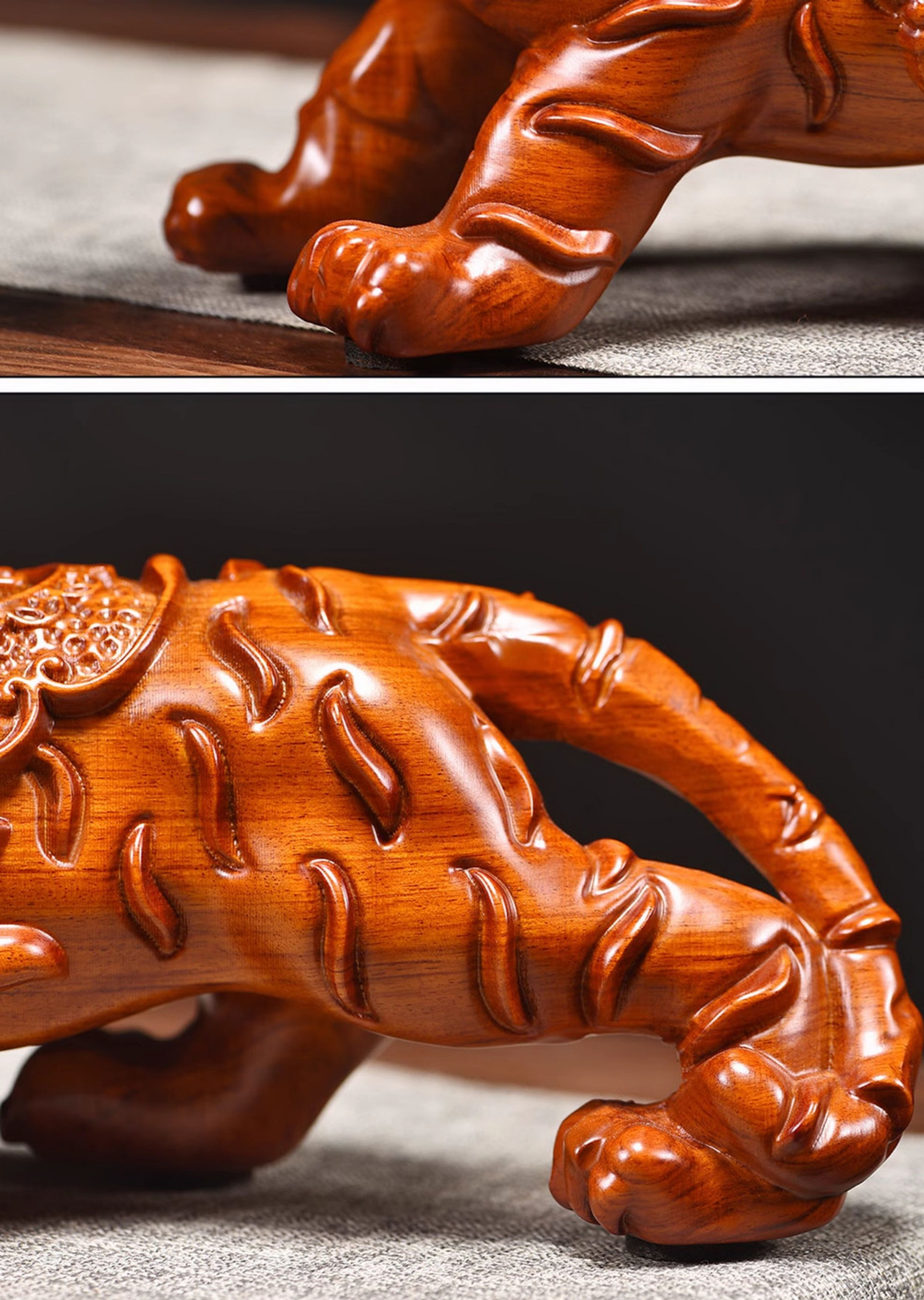 Wood Carving Tiger Figurines R – обзор и цена Art Craft Room