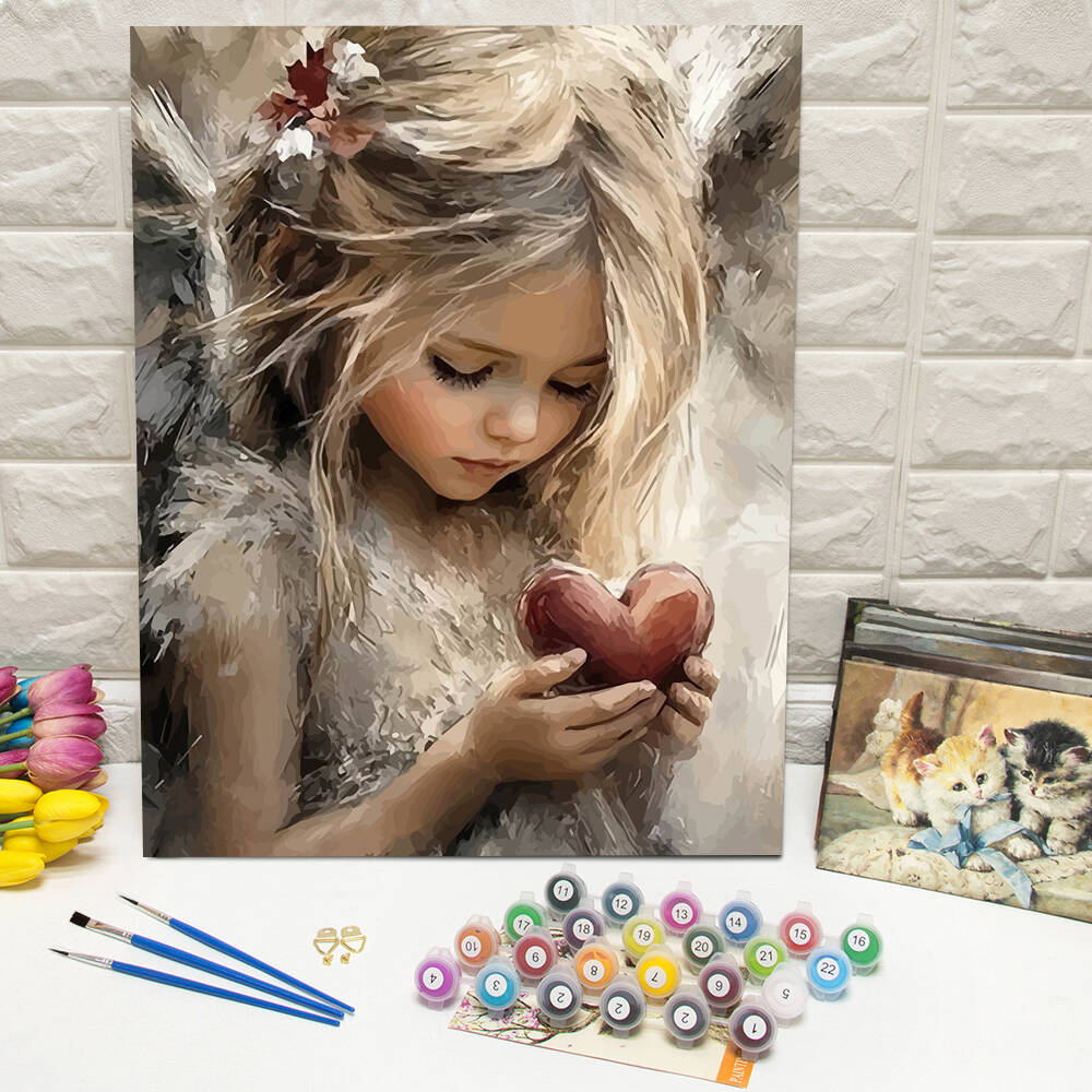Drawing By Numbers Girl Portra – обзор и цена Unique Art Craft