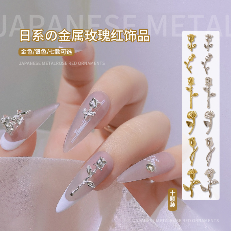 10Pcs 3D Rose Nail Art Ornamen – обзор и цена Art Craft Rose