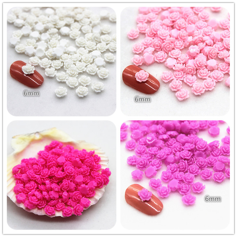 100pcs 6mm Resin Mini Rose Flo – обзор и цена Art Craft Rose