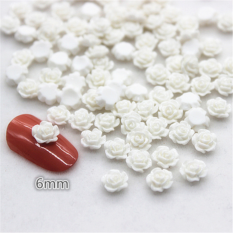 100pcs 6mm Resin Mini Rose Flo – обзор и цена Art Craft Rose