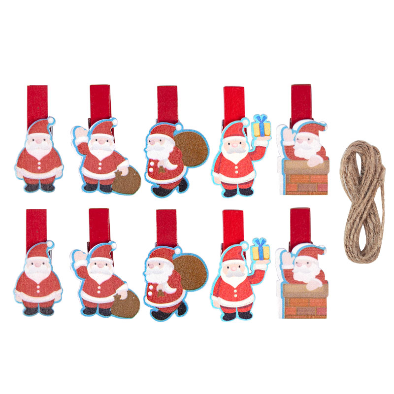 10/20pcs Christmas Wood Clips  – обзор и цена Art And Craft Xmas Tree