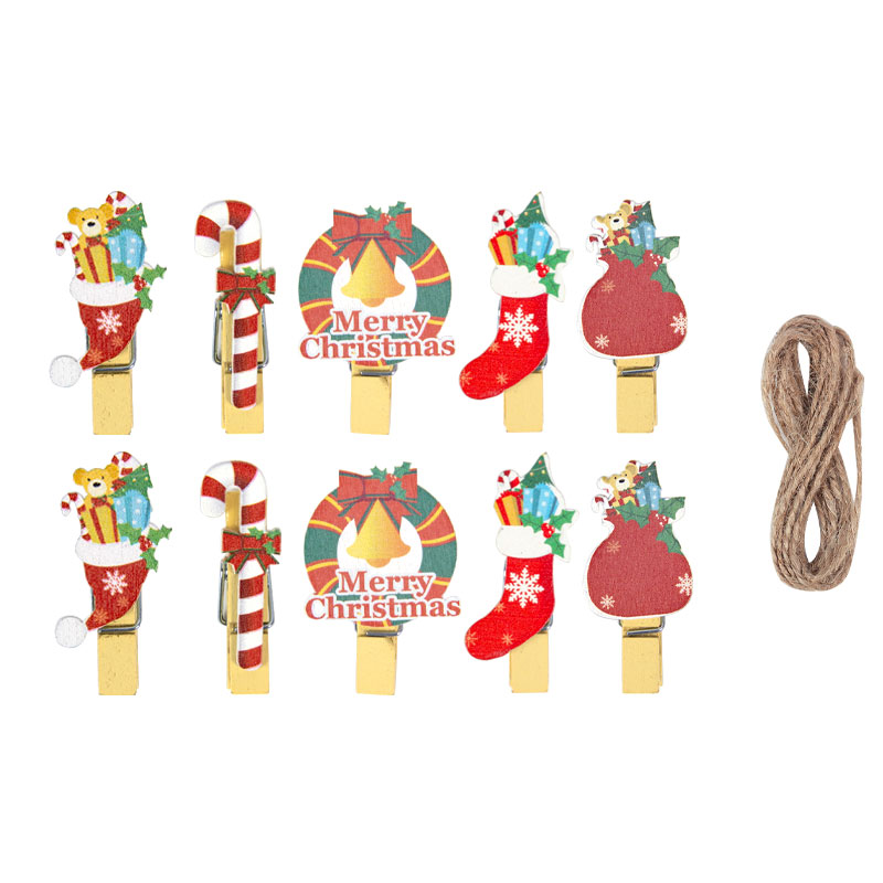 10/20pcs Christmas Wood Clips  – обзор и цена Art And Craft Xmas Tree